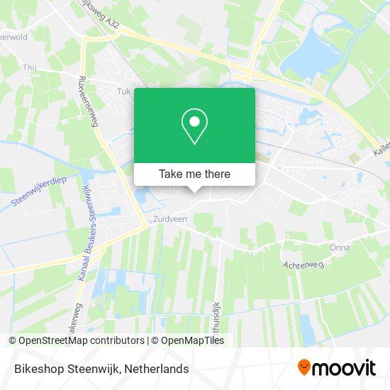 Bikeshop Steenwijk map