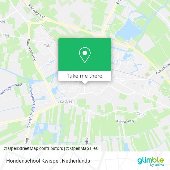 Hondenschool Kwispel map