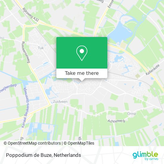 Poppodium de Buze map