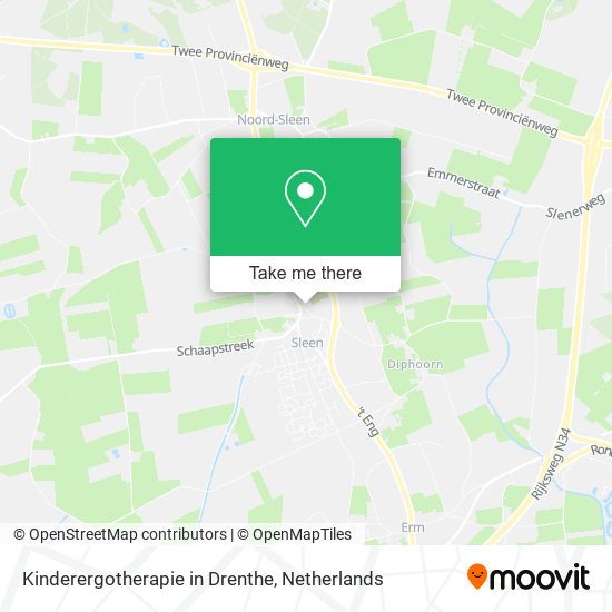 Kinderergotherapie in Drenthe map