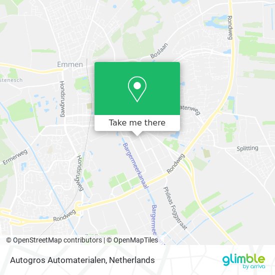 Autogros Automaterialen Karte