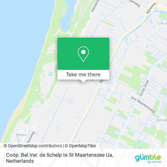 Coöp. Bel.Ver. de Schelp te St Maartenszee Ua map