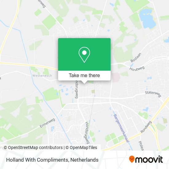 Holland With Compliments map