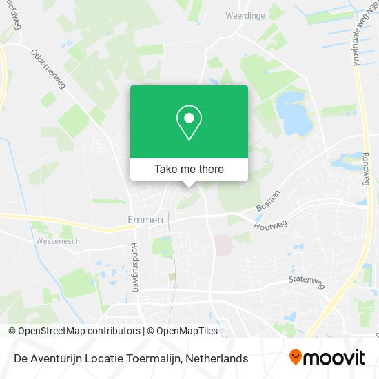 De Aventurijn Locatie Toermalijn map