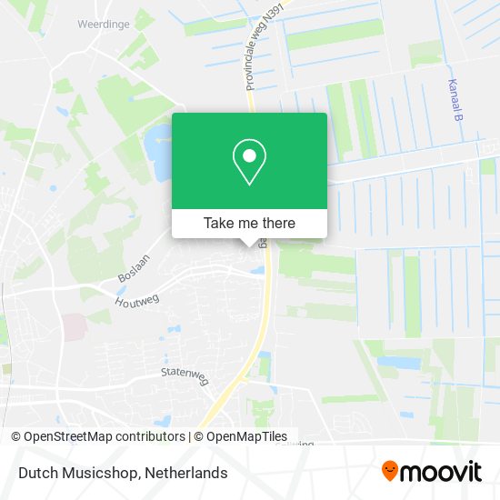 Dutch Musicshop map