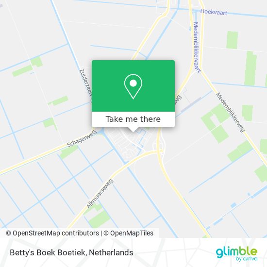 Betty's Boek Boetiek map