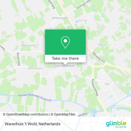 Warenhuis 't Wold Karte