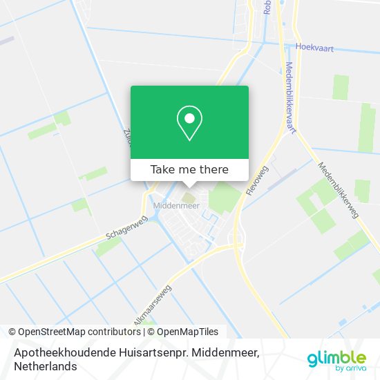 Apotheekhoudende Huisartsenpr. Middenmeer Karte