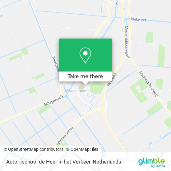 Autorijschool de Heer in het Verkeer Karte