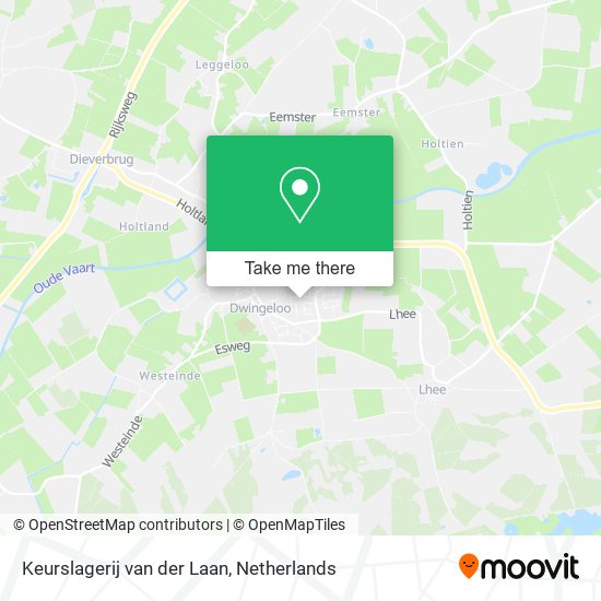 Keurslagerij van der Laan map