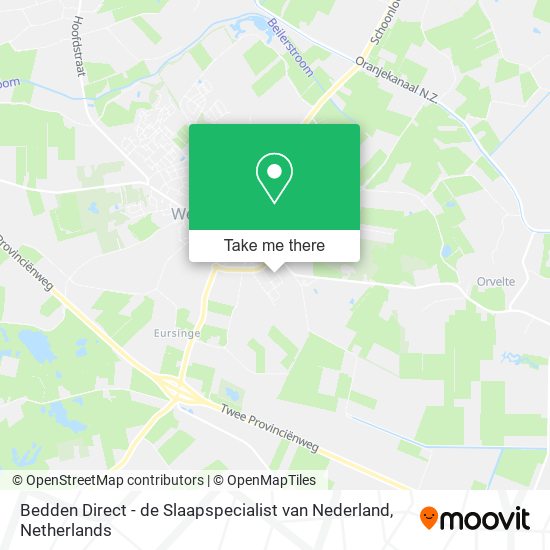 Bedden Direct - de Slaapspecialist van Nederland map