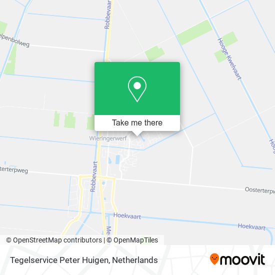 Tegelservice Peter Huigen map