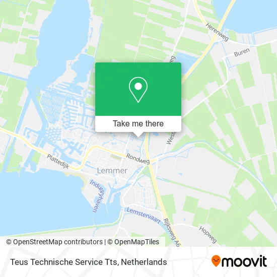 Teus Technische Service Tts map
