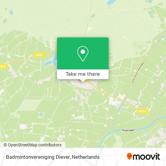 Badmintonvereniging Diever map