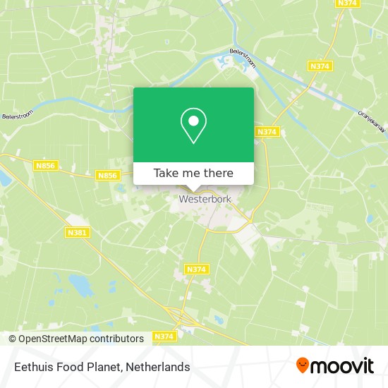 Eethuis Food Planet map