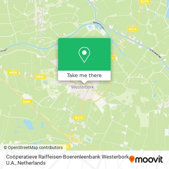 Coöperatieve Raiffeisen-Boerenleenbank Westerbork U.A. map