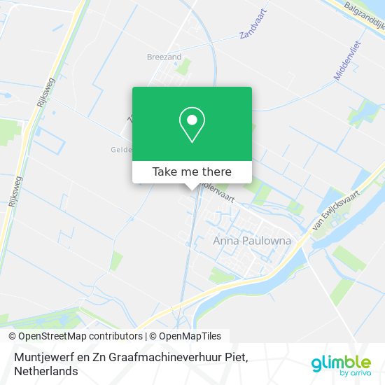 Muntjewerf en Zn Graafmachineverhuur Piet map