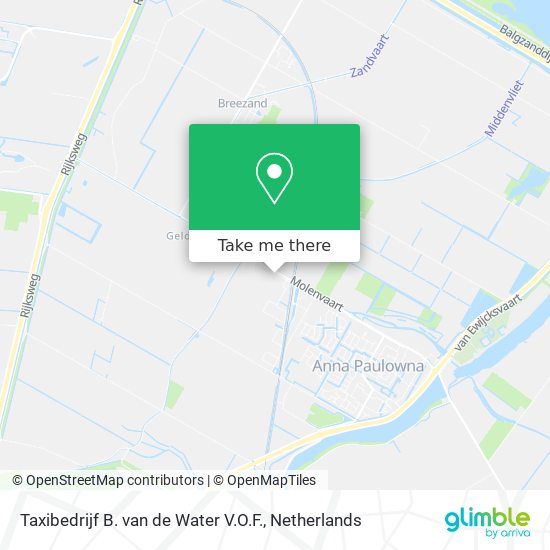 Taxibedrijf B. van de Water V.O.F. map