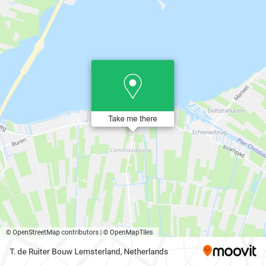 T. de Ruiter Bouw Lemsterland map