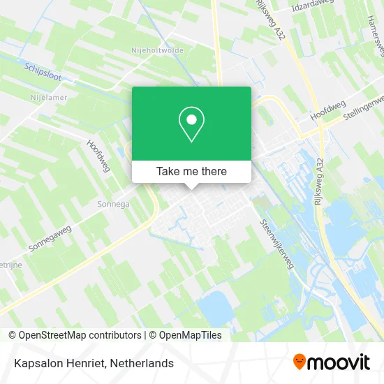 Kapsalon Henriet map