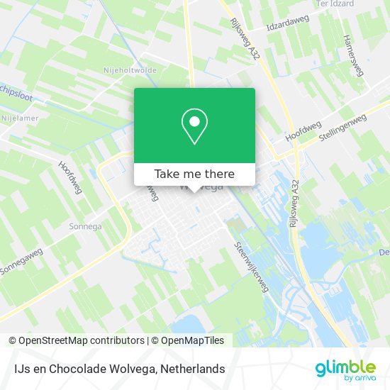 IJs en Chocolade Wolvega map