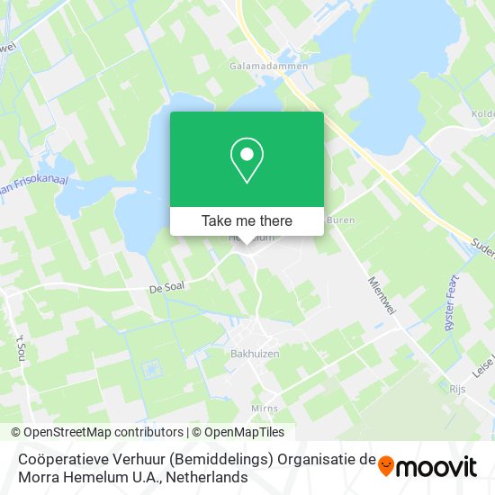 Coöperatieve Verhuur (Bemiddelings) Organisatie de Morra Hemelum U.A. map