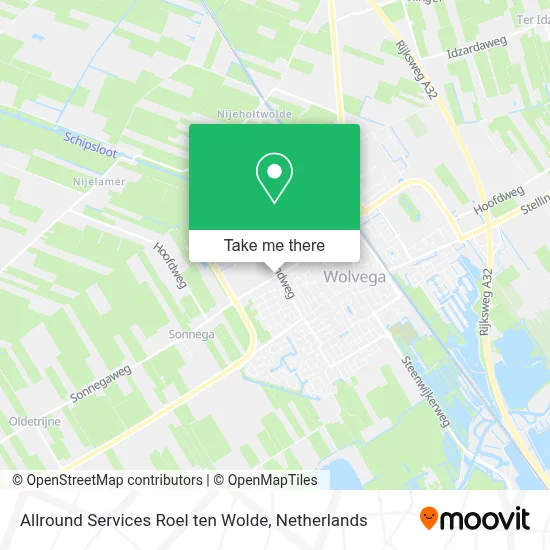 Allround Services Roel ten Wolde map