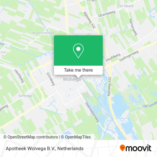 Apotheek Wolvega B.V. map