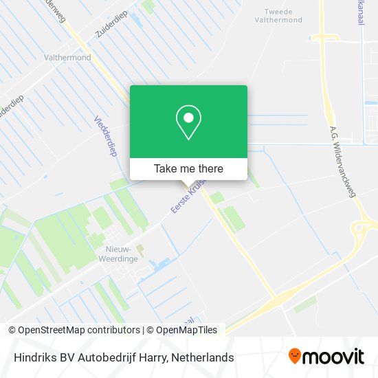 Hindriks BV Autobedrijf Harry map