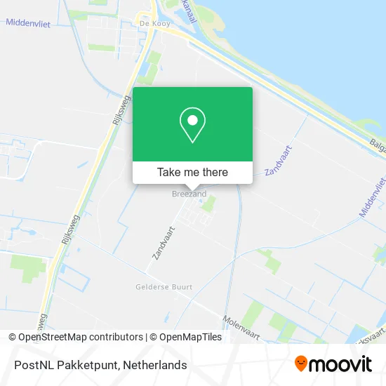 PostNL Pakketpunt map