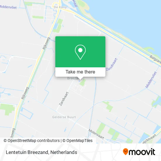 Lentetuin Breezand map