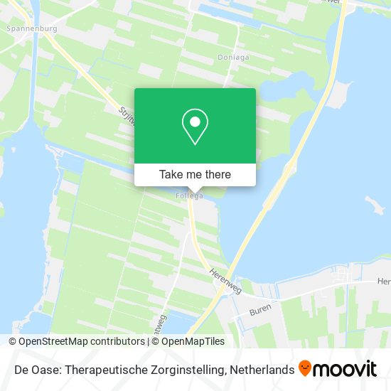 De Oase: Therapeutische Zorginstelling map