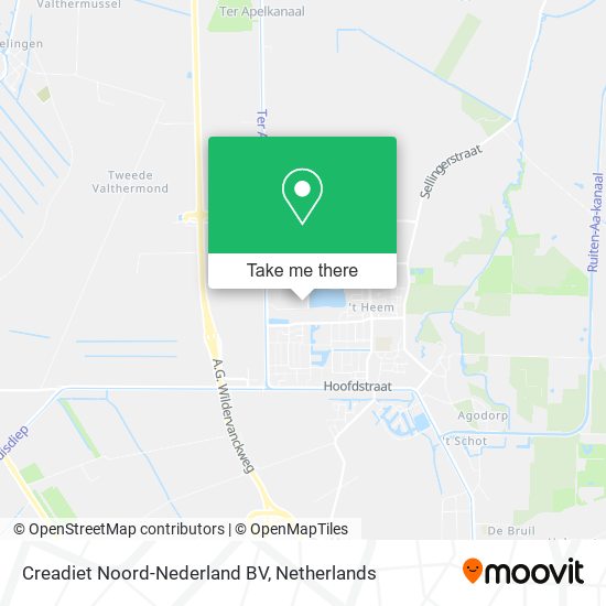 Creadiet Noord-Nederland BV map