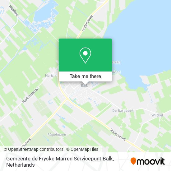 Gemeente de Fryske Marren Servicepunt Balk map