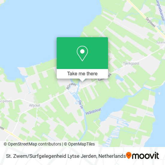 St. Zwem / Surfgelegenheid Lytse Jerden Karte