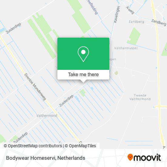 Bodywear Homeservi map
