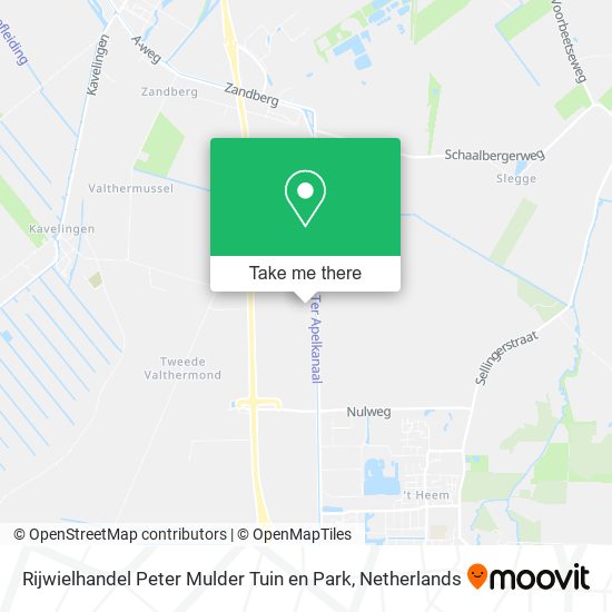 Rijwielhandel Peter Mulder Tuin en Park map