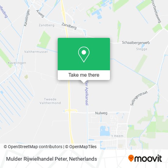 Mulder Rijwielhandel Peter map