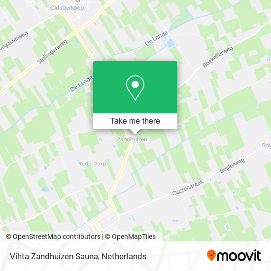 Vihta Zandhuizen Sauna map