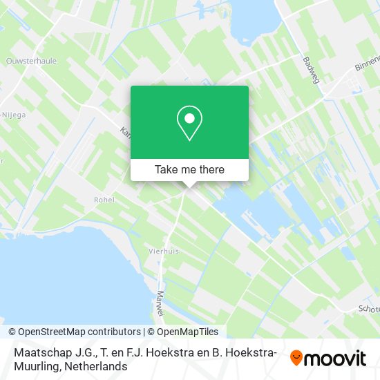 Maatschap J.G., T. en F.J. Hoekstra en B. Hoekstra-Muurling Karte