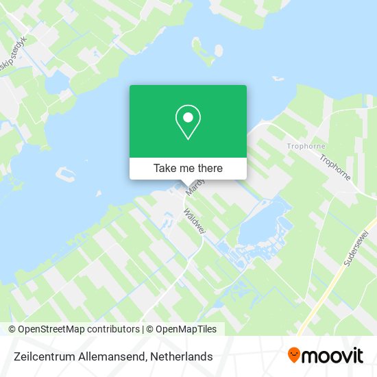 Zeilcentrum Allemansend map