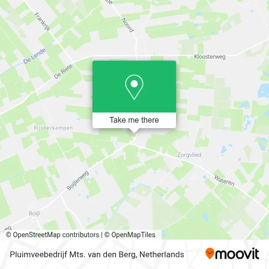 Pluimveebedrijf Mts. van den Berg map