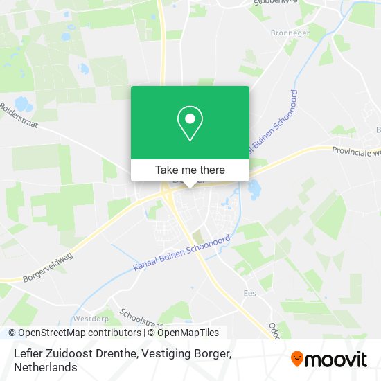 Lefier Zuidoost Drenthe, Vestiging Borger map