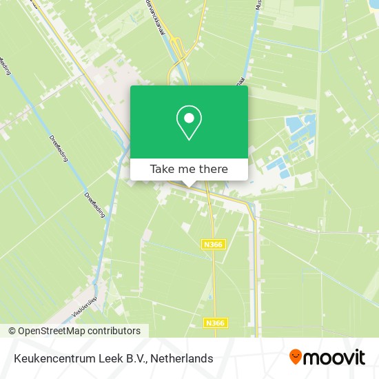 Keukencentrum Leek B.V. map