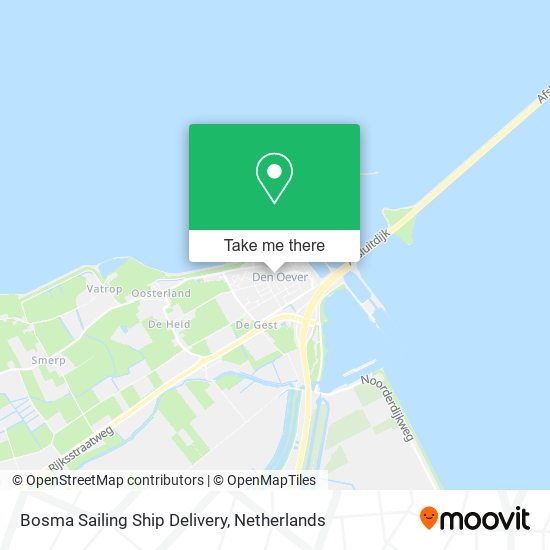 Bosma Sailing Ship Delivery map
