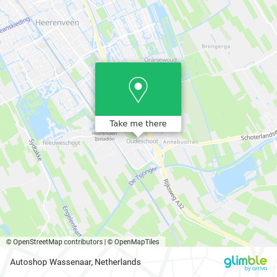 Autoshop Wassenaar map