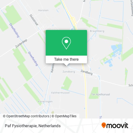 Paf Fysiotherapie map