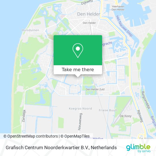 Grafisch Centrum Noorderkwartier B.V. Karte