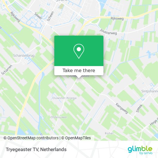 Tryegeaster TV map