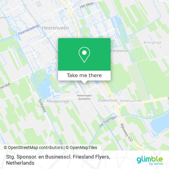 Stg. Sponsor. en Businesscl. Friesland Flyers Karte